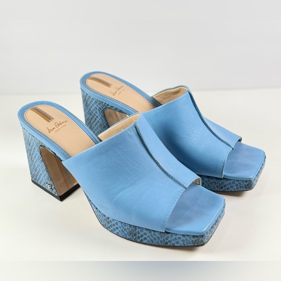 SAM EDELMAN Wilton Leather Mule Sandals Size 9 - Picture 3 of 9